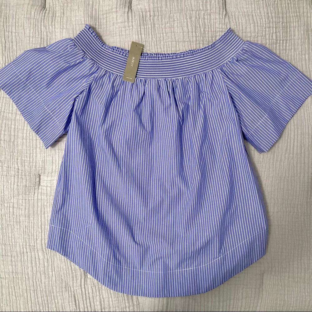 Adorable off the shoulder cotton J.Crew NWT XS